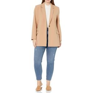 The Drop — Blake Long Blazer (Praline) — NEW — Size 3X